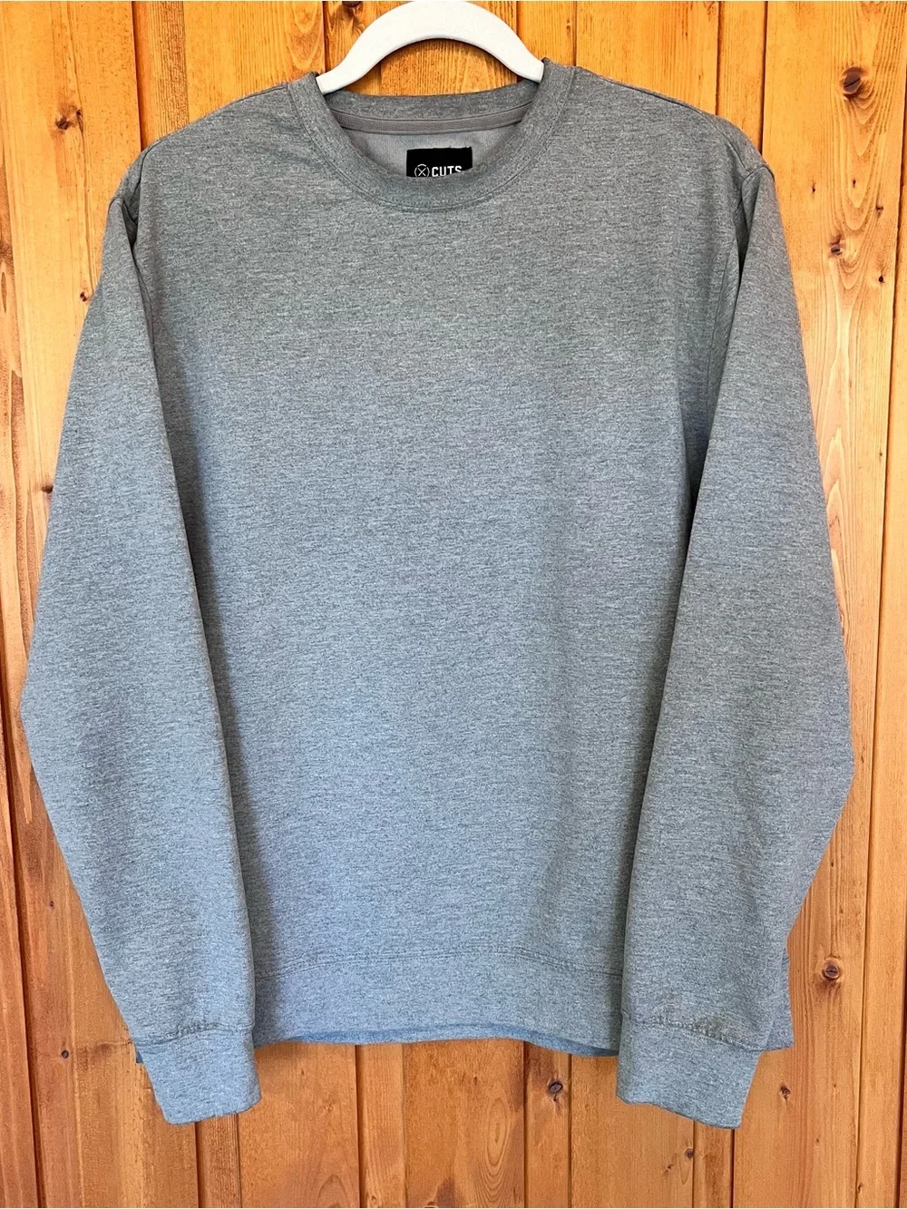 Cuts Clothing Gray Hyperloop Pullover Split-Hem - Picture 2 of 7